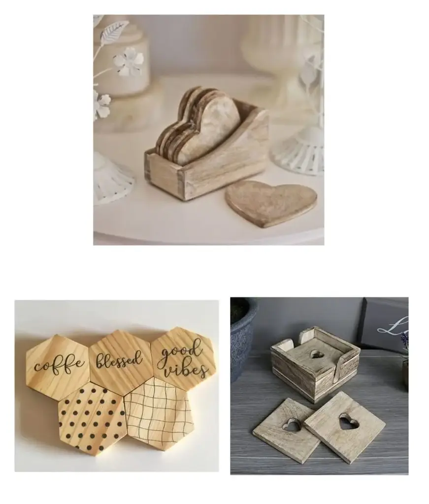 [SB-1117] Wooden Coaster