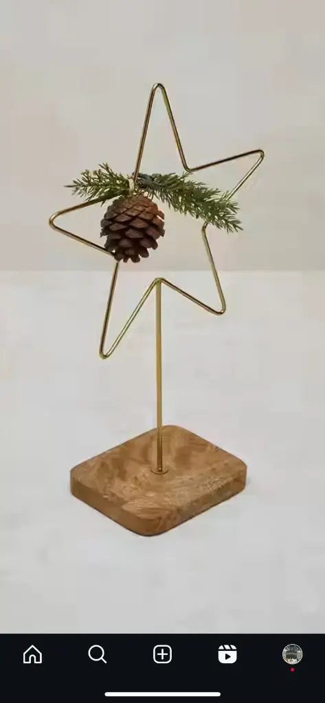 [SB-1198] Wire Star Christmas Decor