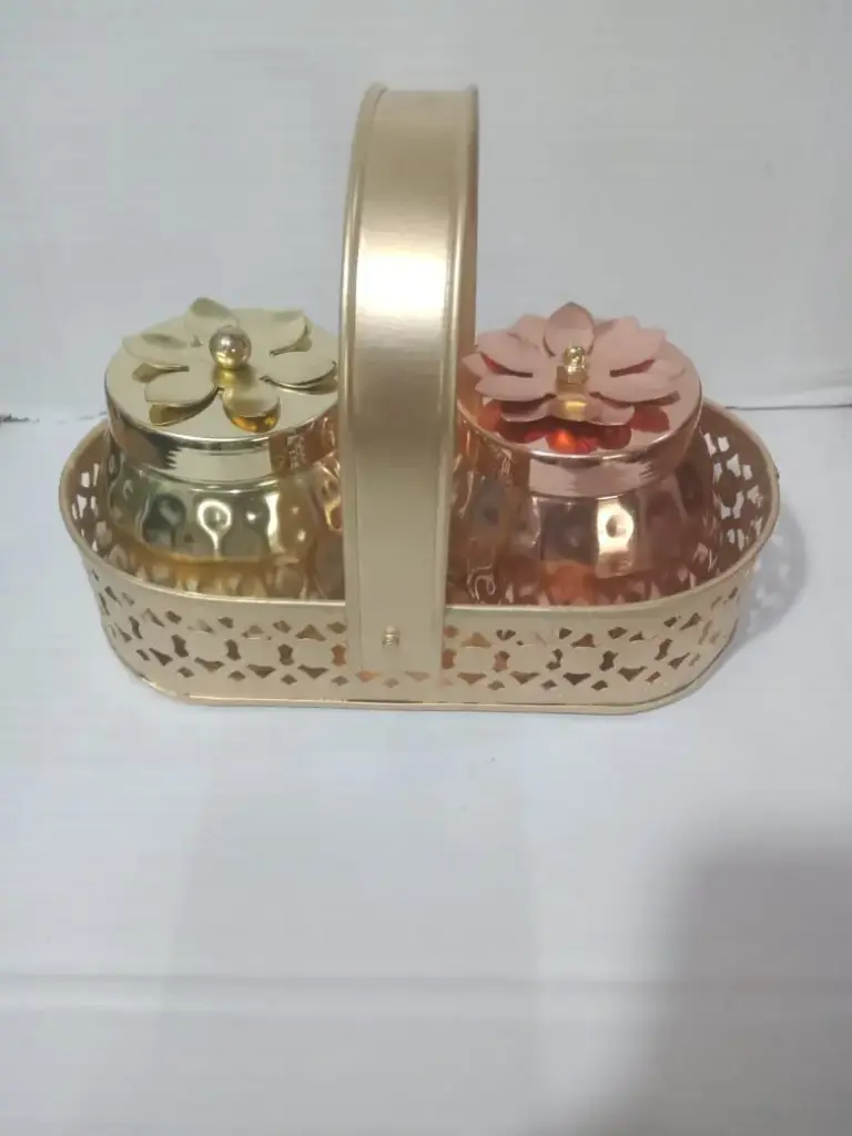 [SB-1236] Dry Fruit Jar Basket Decor