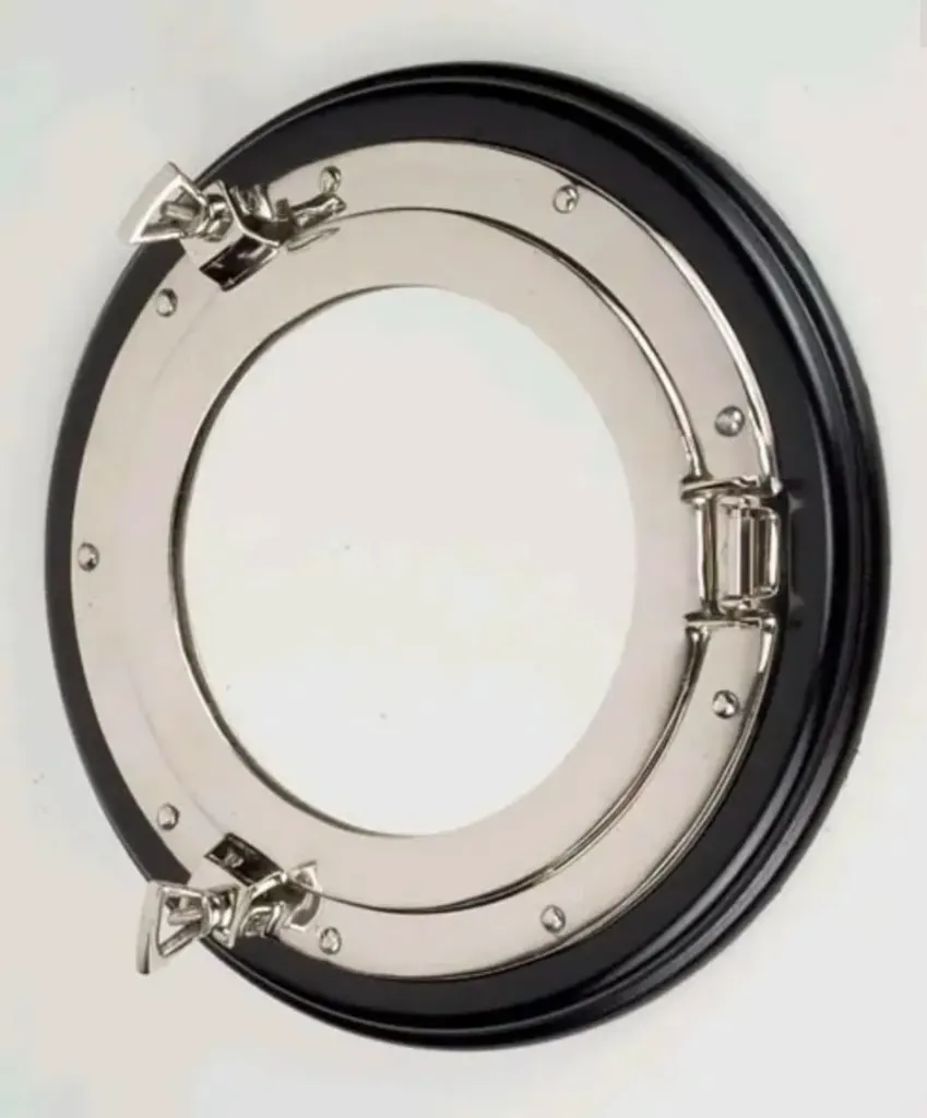 Porthole in wooden base