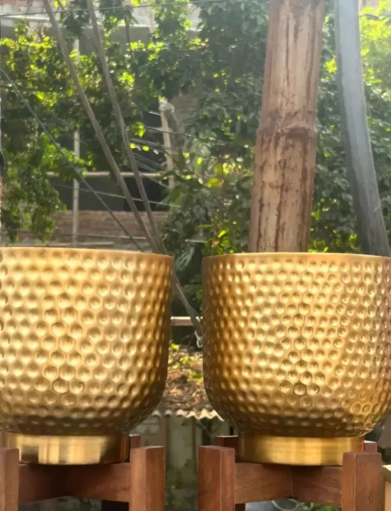 Brass Planter Decor