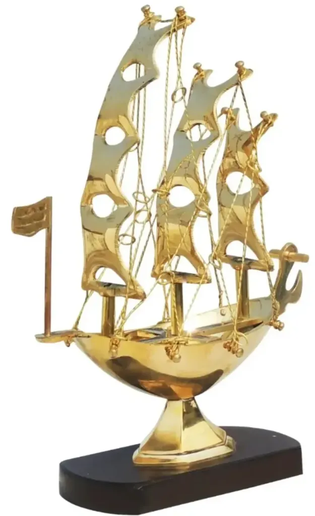 Brass Ship Decor