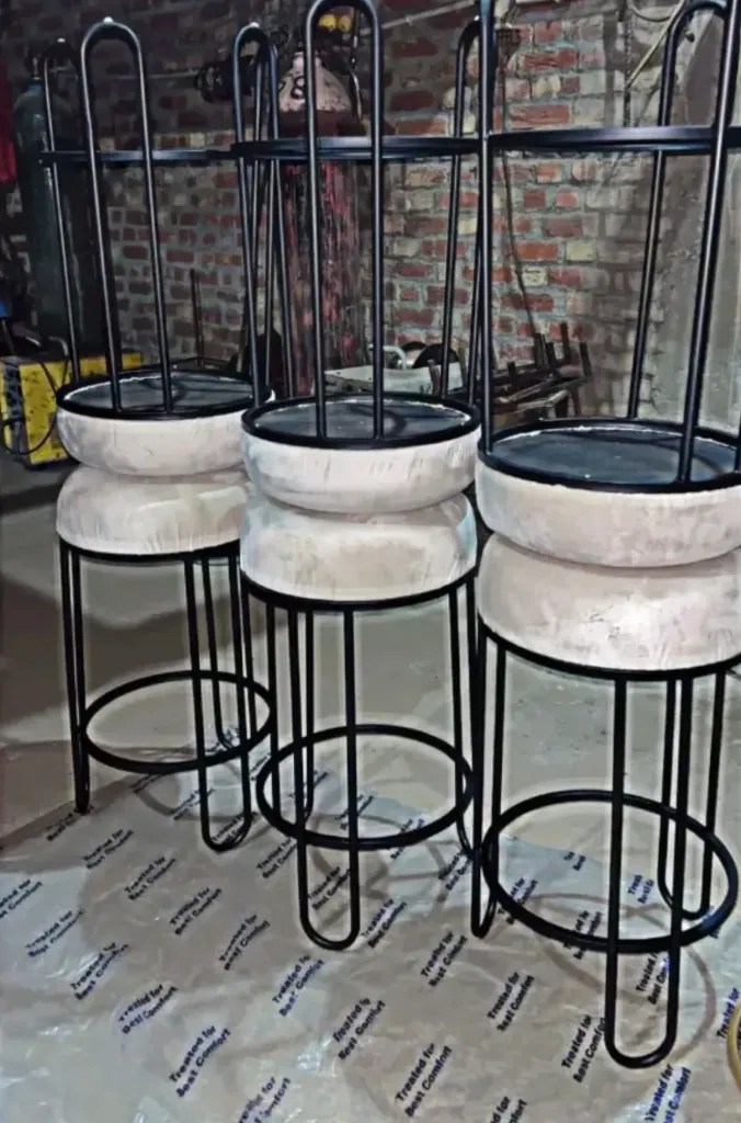 Cushioned Stools Decor