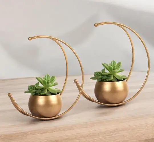 Metal Flower Vase Decor