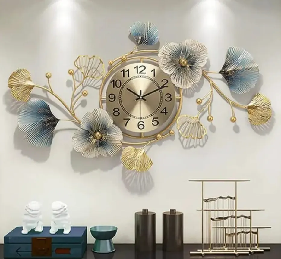 Metal Wall Clock Decor