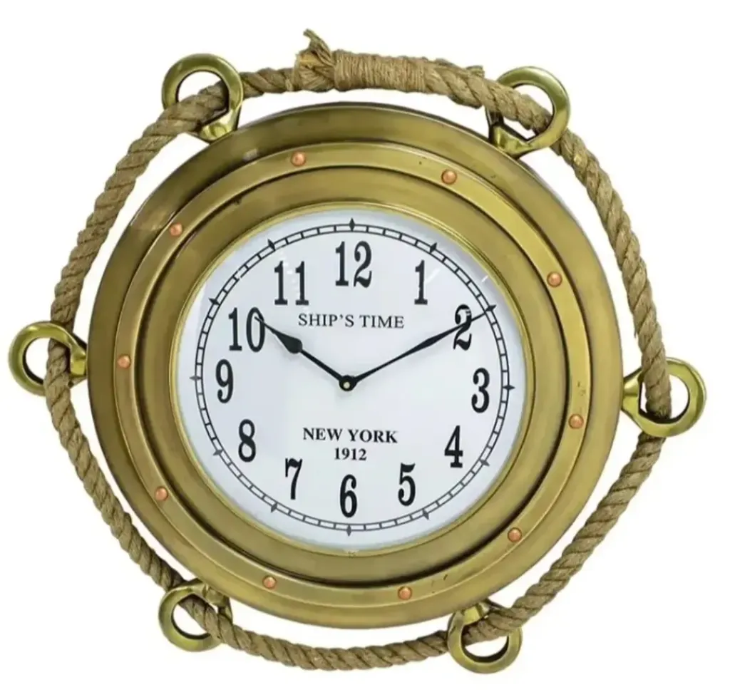 Porthole Clock with Rope
