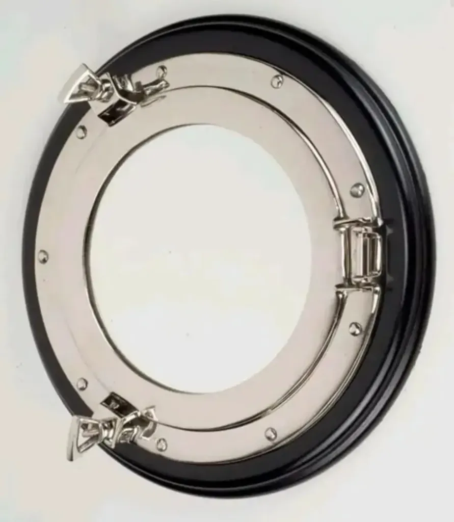 Porthole in wooden base