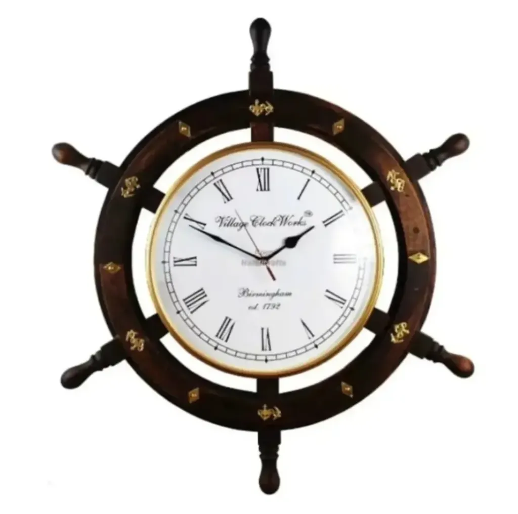 Ship Wheel Clock