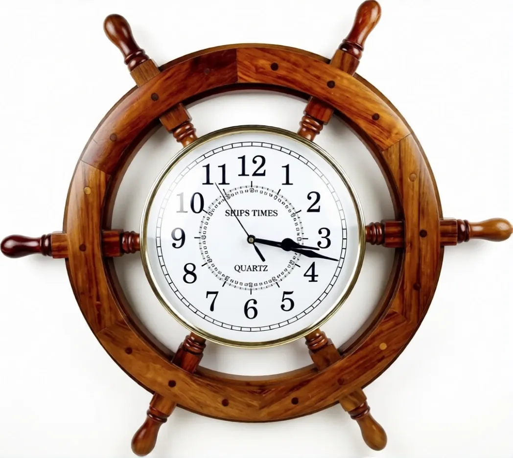 Ship Wheel clock