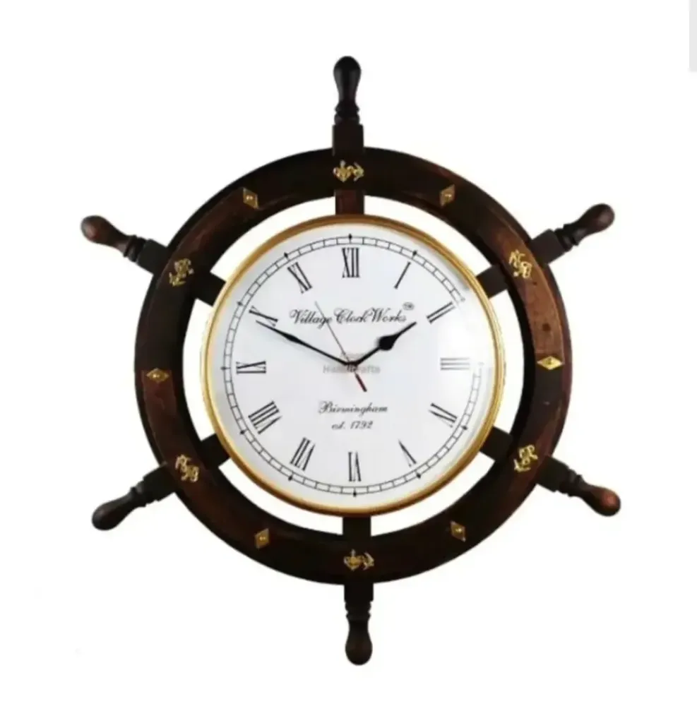 [SB-1016] Ship Wheel-like Clock
