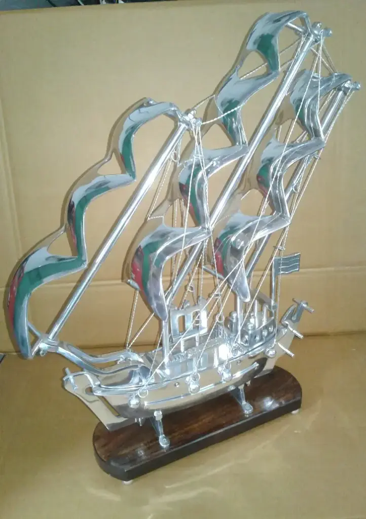 [SB-1416] Brass Ship Decor