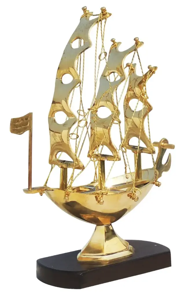 [SB-1417] Brass Ship Decor