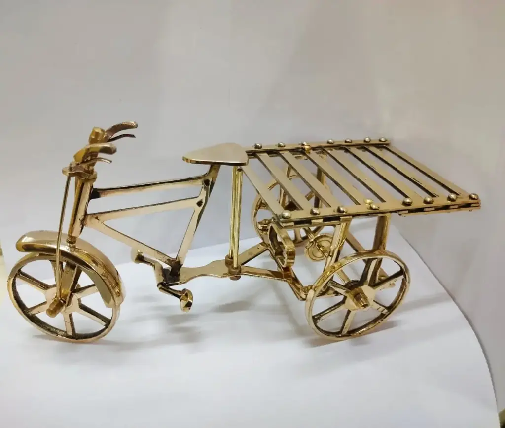 [SB-1418] Brass Rickshaw Decor