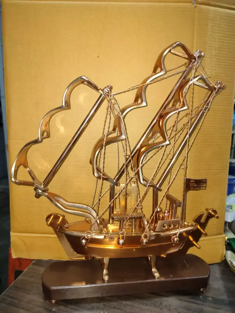 [SB-1419] Brass Ship Decor