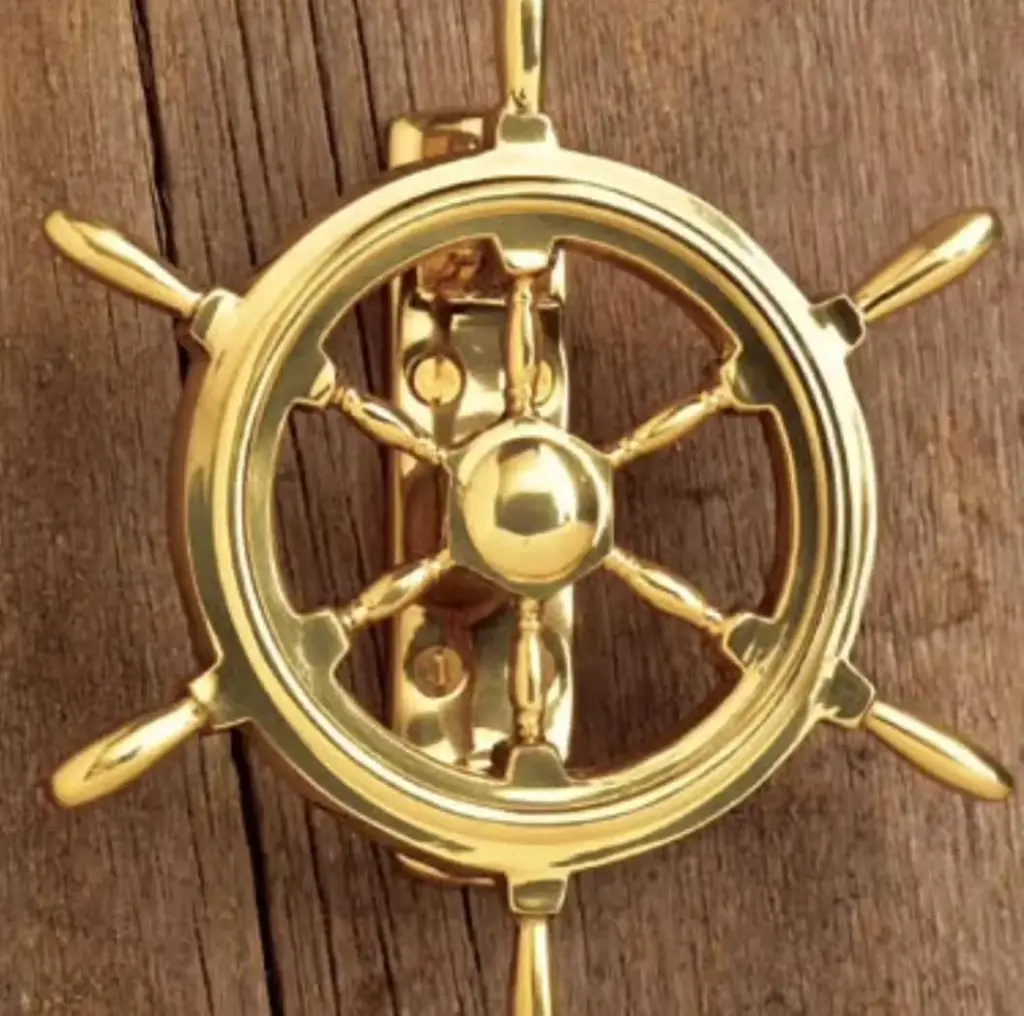 [SB-1057] Brass Ship Wheel