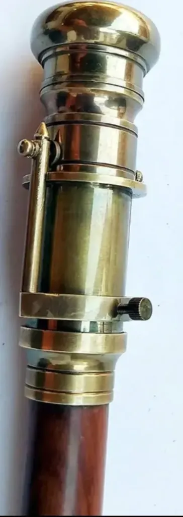 Walking Stick with a Telescope and Compass (18")